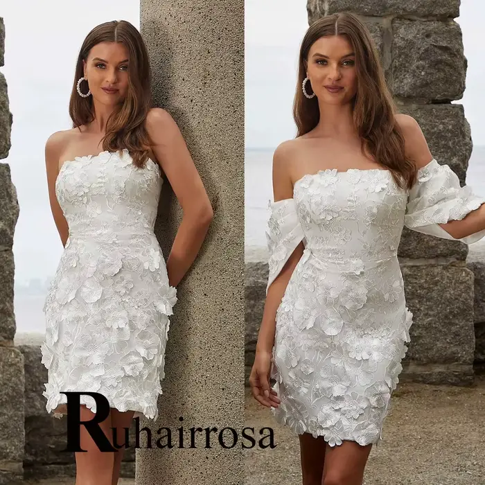 Ruhair – robes de mariée droites et charmantes pour la mariée