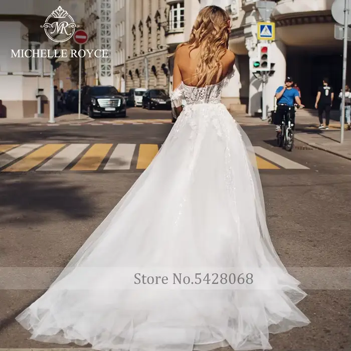Michelle Royce-Robes de mariée A-ligne pour femmes