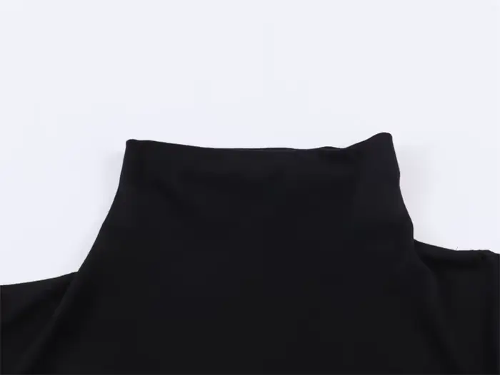 Robe Femme 2026 Nouvelle Collection Printemps-Été Noire Asymétrique à Volants