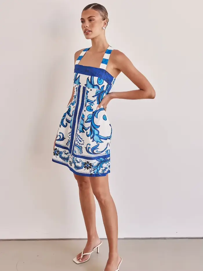 Robe bohème imprimée pour femmes