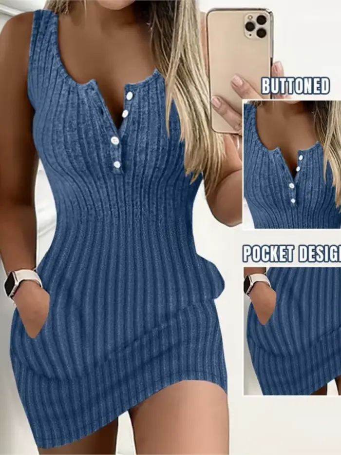 Robe moulante pour femmes, mode d'été, Sexy, nouvelle couleur unie, bande, Slim, sans manches, débar