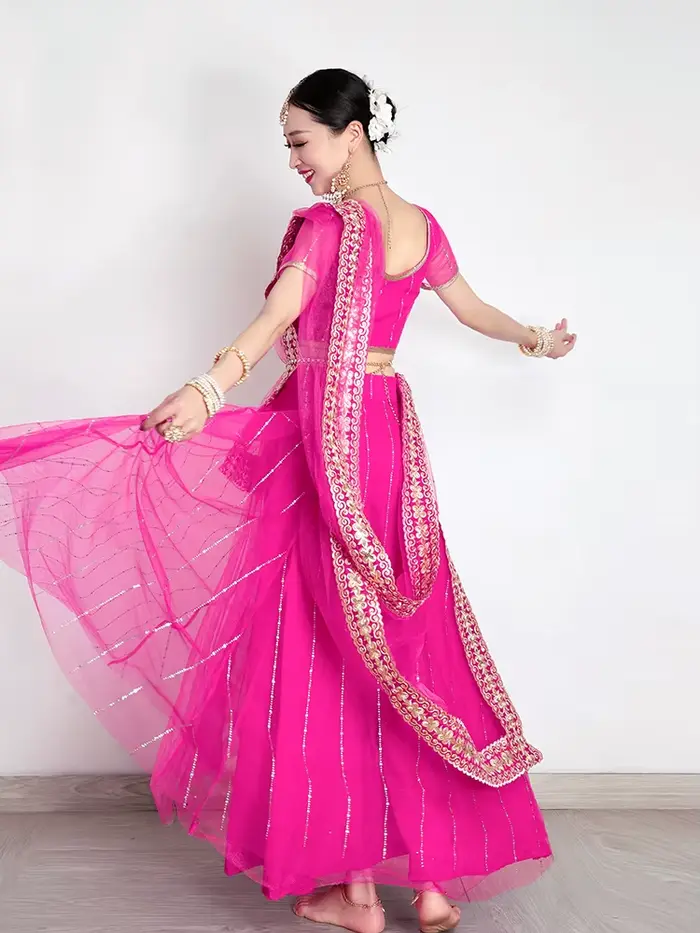 Sarees indiens traditionnels pour femmes, robe de soirée élégante, vêtements de danse cosplay, vêtements de scène, robe pakistanaise, A9, 2025