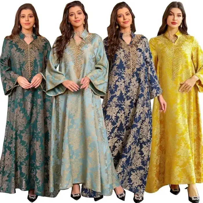 Abaya-Robe musulmane Eid pour femmes