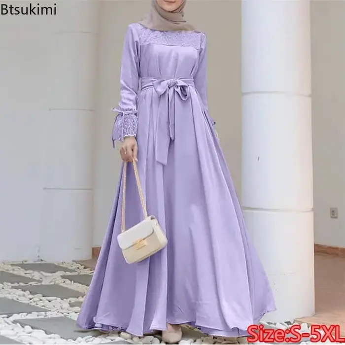 Robe abaya élégante en polyester et coton pour femmes, caftan marocain, mode musulmane, vêtements islamiques, pour soirées, cérémonies et occasions spéciales